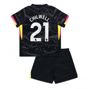 Chelsea Ben Chilwell #21 Dětské Alternativní dres komplet 2024-25 Krátký Rukáv (+ trenýrky)